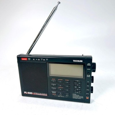 TECSUN PL-680 Schwarz FM/LW/MW/SW/AIR Air Band BCL Radio Kompakt Hochwertig