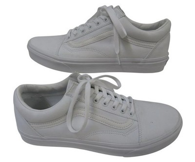 Vans Ward Skate Shoe Canvas White US Men's Tennis Shoes 10.5