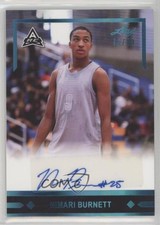 2021-22 Leaf Memories 1991 Base Platinum 72/99 Nimari Burnett #GLR-NB1 Auto 1c0k