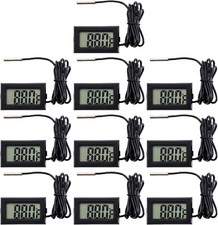 10 Pieces of Digital LCD Thermometers, Temperature Digital LCD Refrigerator