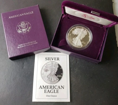 1992 S Proof $1 American Silver Eagle Dollar