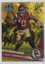2023 Bowman U Chrome Sapphire Edition Yellow 35/75 Korey Foreman #190 16v5
