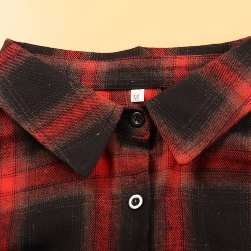 Vintage Plaid Shirt Jacket for Women Perfect for Shopping and Gatherings - Picture 9 of 96