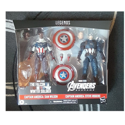 Hasbro Marvel Legends Avengers Endgame Captain America Sam Wilson & Steve Roger 
