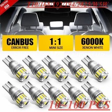 10-100pack T10 194 192 Led License Plate Interior Light Bulb Super 6000k White 10-100pack T10 194 192 Led License Plate Interior Light Bulb Super 6000k White