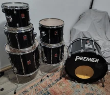 Vintage Premier Projector 6 PC Drum Kit  With Tom Mounts