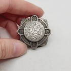Antique Victorian Floral Sash Brooch Registered May 24th 1881 Silver Tone — photo 2
