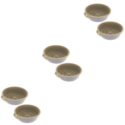  3 PCS Multifunktionaler Abtropfkorb Gemüsesieb Obst- Und -Entwässerungskorb