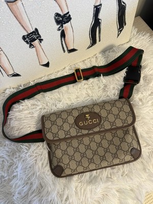 新品未使用 GUCCI グッチ GGスプリームｘレザー ベルトバッグ Gucci Neo Vintage GG Supreme Monogram Unisex Belt-Bag | eBay