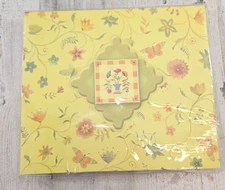 K & Company Brenda Walton 6 x 6 Scrapbook Album Yellow Floral Butterfly