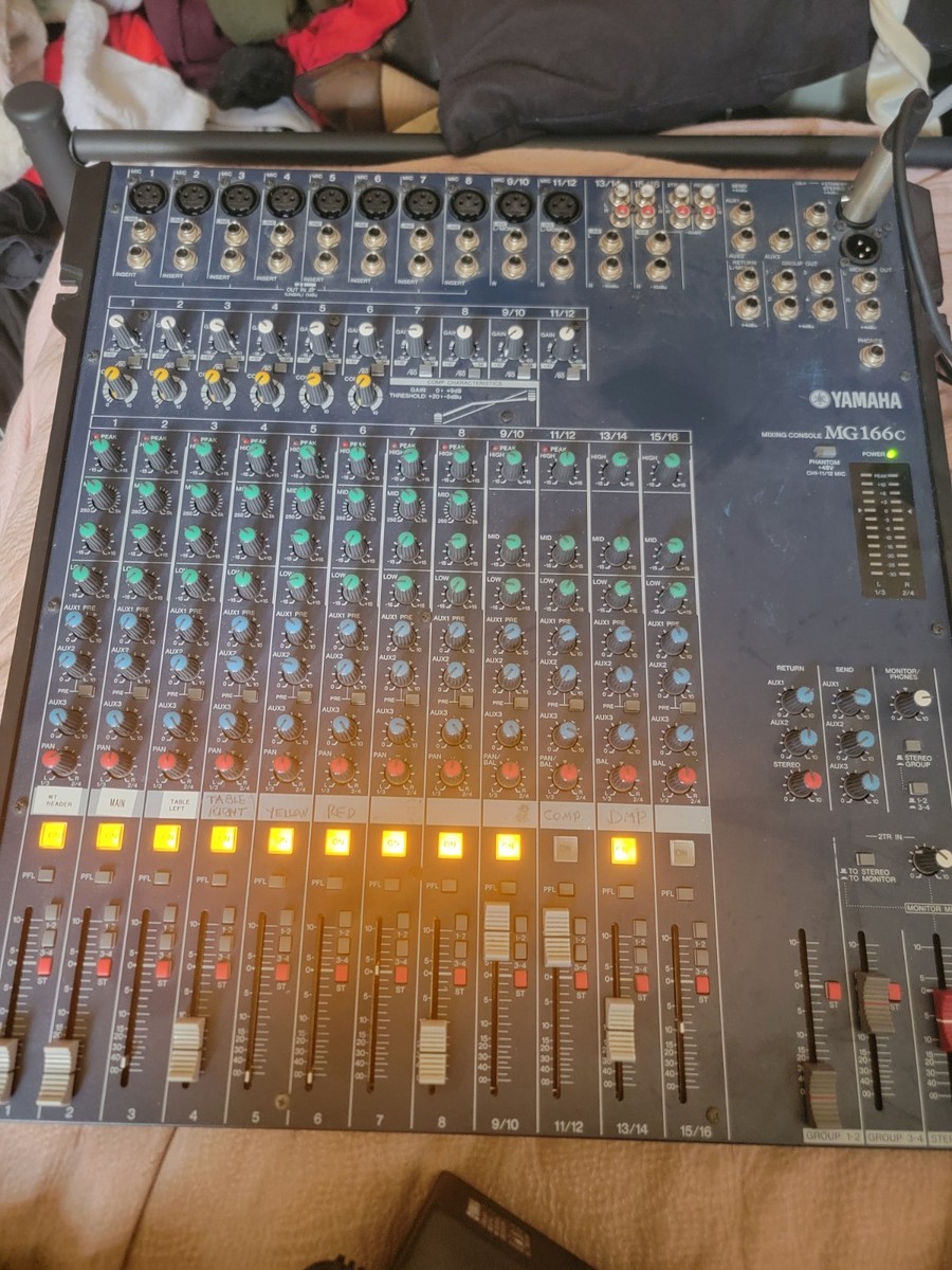 Yamaha MG166C 16 Channel Mixing Desk Console with power supply For