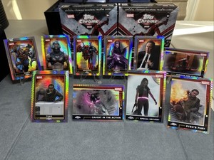 PRISM REFRACTOR LOT (10) 2025 Topps Chrome Deadpool Gambit Cable Juggernaut