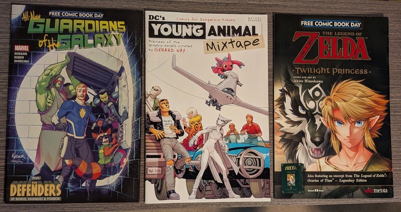 Free Comic Book Day 2017 Lot of 3 Issues Zelda Twilight Princess DC Guardians