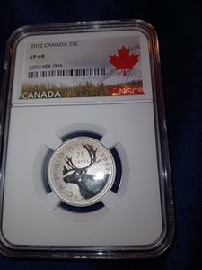 2012 Canada .25c Caribou NGC SP69