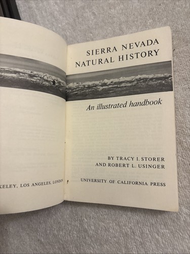 SIERRA NEVADA NATURAL HISTORY by Tracy Storer & Robert Usinger PB 1963 Edition - Picture 6 of 15