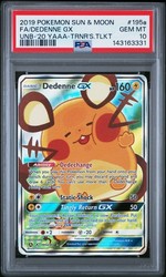 Dedenne GX 195a/214 Alternate Art Promo Holo - Unbroken Bonds - Pokemon TCG