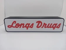 Retro Longs Drug Store logo 10" lightbox sign retro store sign display