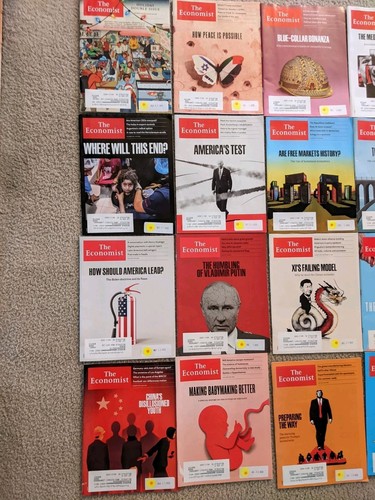 Lot Of 24, The Economist Magazine From 2023 And 2024. Ex Library Magazines. - Picture 2 of 4
