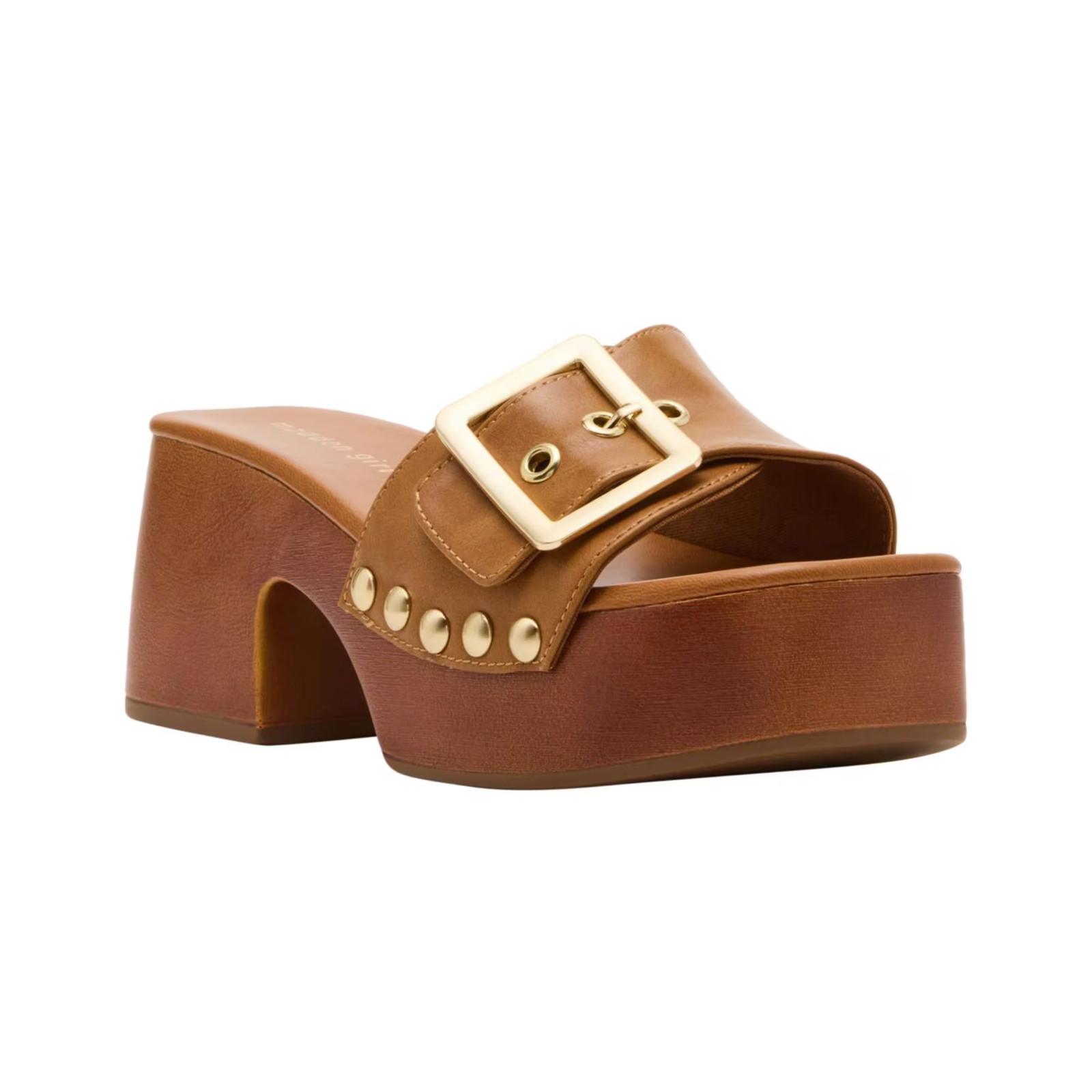 Women's Woodlandd Platform Block-Heel Sandals Tan