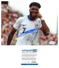 'Patrick Agyemang' USA Soccer Signed 8x10 Photo ACOA USMNT MLS 'Patrick Agyemang' USA Soccer Signed 8x10 Photo ACOA USMNT MLS
