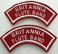 Britannia Flute Band - Shoulder Patches / Badge - Ulster / Loyalist /Marching