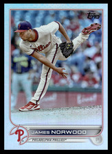 2022 Topps Update James Norwood #US193 Philadelphia Phillies Rainbow Foil