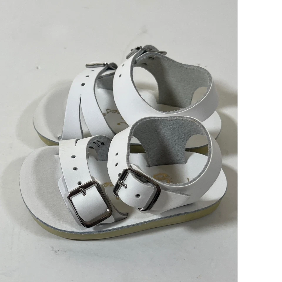 Sandalias Sun San Sea Wees de cuero blancas para bebé talla 1 nuevas sin etiquetas Foto 2 de 4