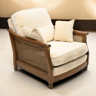 Ercol Bergere Armchair Ercol's Upholstery Golden Dawn Frame FREE UK Delivery - Image 1 of 4