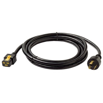 APC BY SCHNEIDER ELECTRIC AP8753 Power Cord,L6-20P,IEC C19,10 ft.,Blk,20A 43Y973