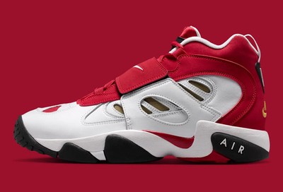 Nike Air Diamond Turf II 2 Reverse Prime Red White II7080-600 sz