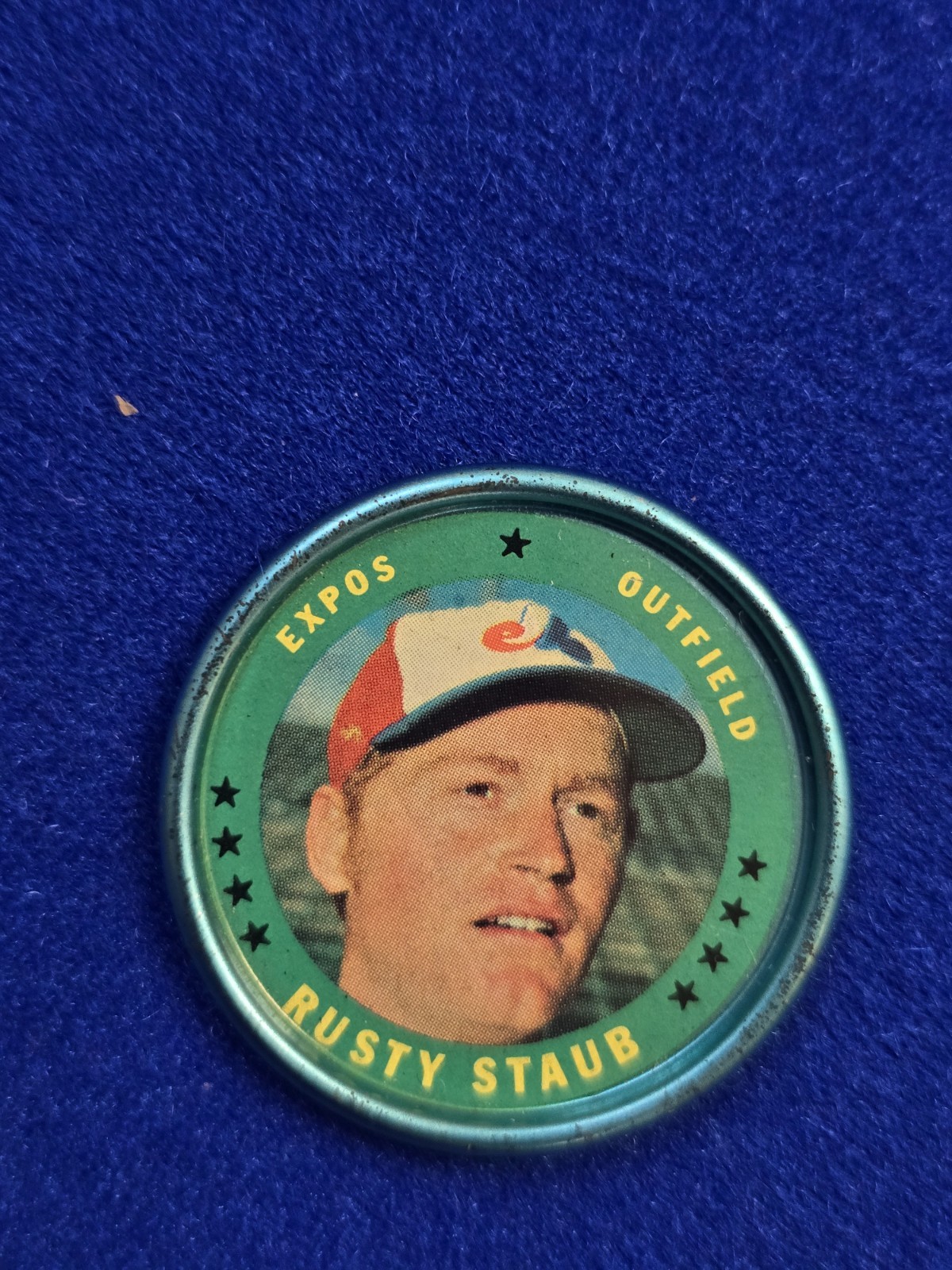 1971 topps baseball coins . Set Break...  # 111 Rusty Staub