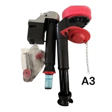 Quiet Toilet Fill Valve and Large Flapper Set-Made in USA used good condition.