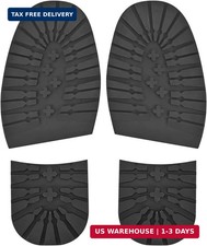Boot Sole  Heel Replacement - Rubber Soles for Bottom of Shoes, Half Soles  He