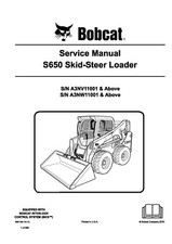 Bobcat S650 Skid Steer Loader Service Shop Repair Manual 6987168