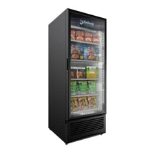 Omcan USA 41221 30" 1 Glass Door Freezer Merchandiser in Black, 23 cu. ft.