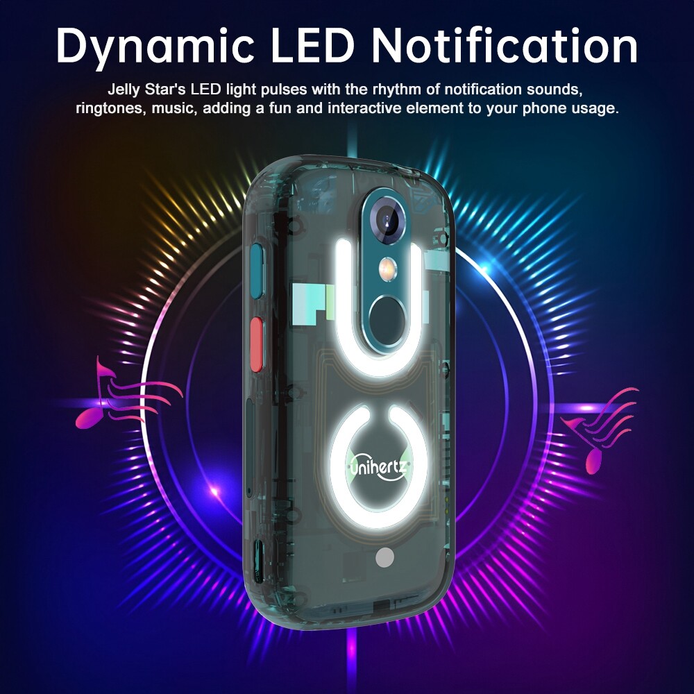 3 inch Unihertz Jelly Star Android 13 8GB+256GB Led Light