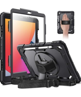 10,2'' Robuste robuste Ständer Schutzhülle für iPad 8. Gen 2020/7. Gen 2019 