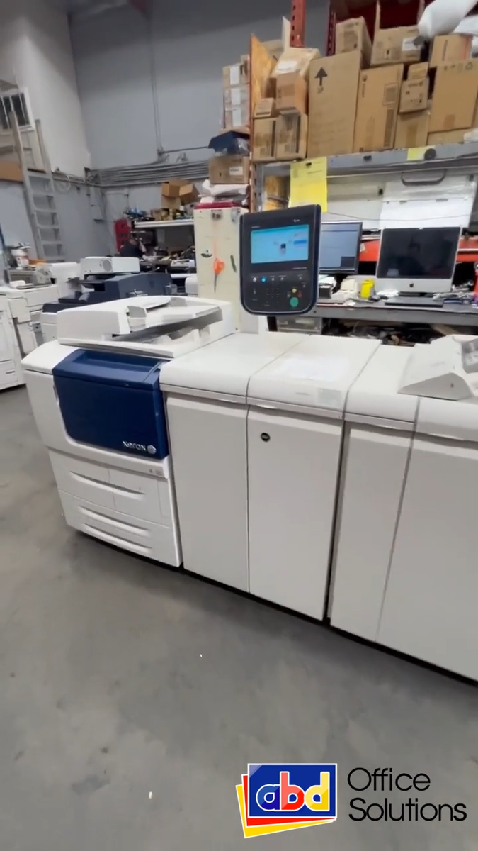 Xerox D95 Monochrome Production Copier Printer Booklet Maker