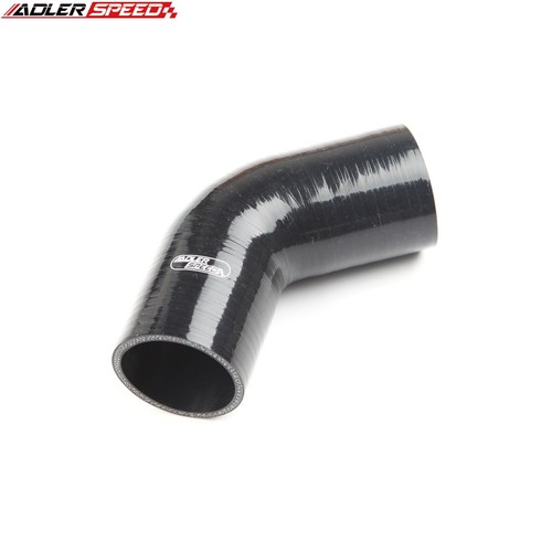 US STOCK 4ply 2.5" inch ID 60 Degree Turbo Black Silicone Hose Coupler Pipe Tube - Picture 5 of 5