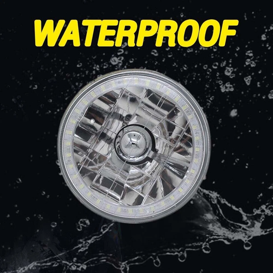 Faróis selados olhos angulares feixe 4 peças para Chevy Impala El Camino 5,75" 5-3/4" - Imagem 2 de 4