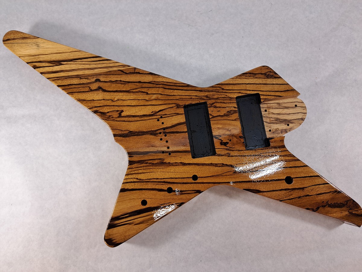 Zebrawood 7 string Star Destroyer body fits Ibanez (tm) Universe