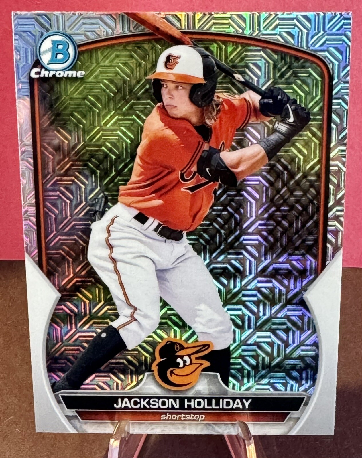 Jackson Holliday 2023 Bowman Chrome MOJO Refractor Mega Box Prospect #BCP-20
