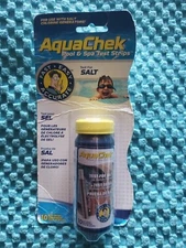 AquaChek Test For Salt Strips For Pool and Spa Free US Shipping NEW, EXP 03/2024