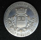 MÉDAILLE DIJON 1899 GYMNASTIQUE DUSEAUX SADI CARNOT 46 mm 40,2 g BRONZE