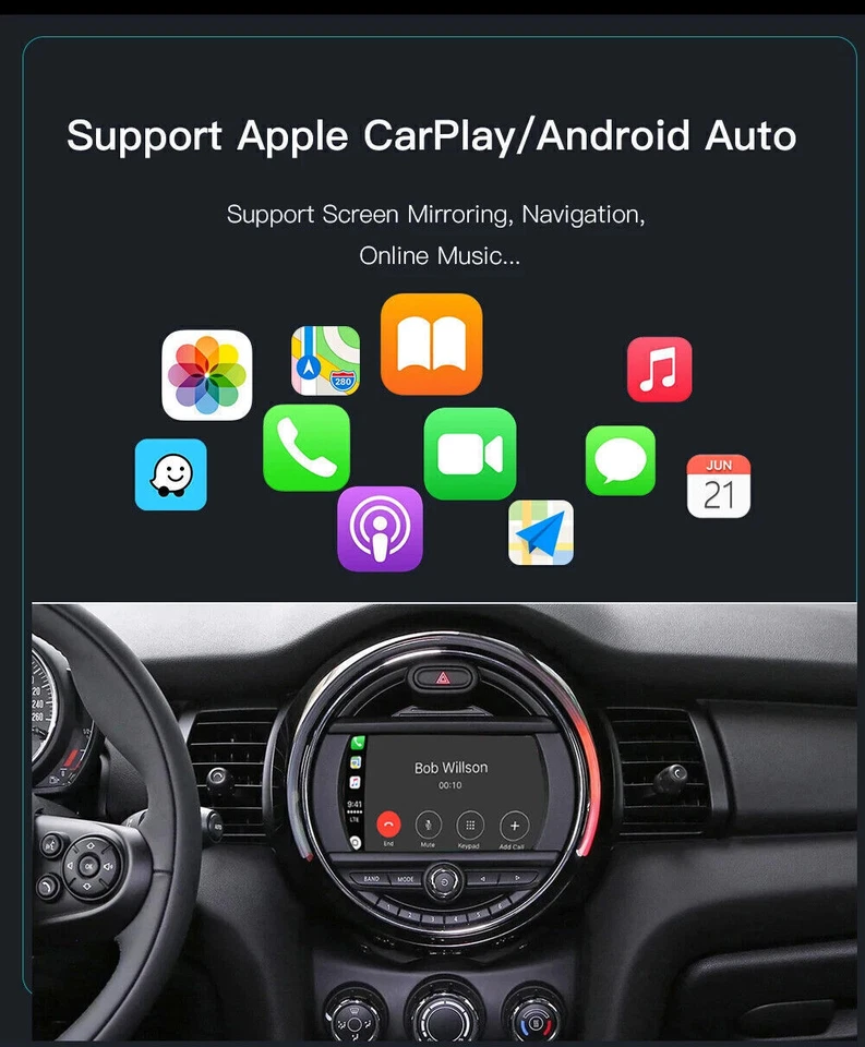 Wireless CarPlay Android Auto interface for BMW Mini R55 R56 R57 R58 R59 R60 CIC - Bild 4 von 4