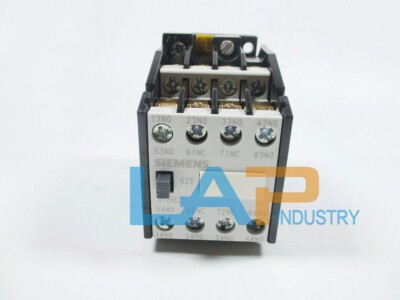 Contacteur Relais Siemens 3TH8262-0XB0 - 6NO + 2NC, Tension AC 24V, Neuf, Pour Automatisme