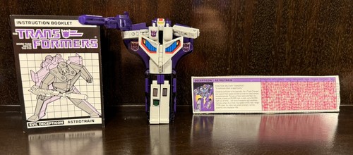 Astrotrain 100% Complete Vtg 1985 G1 Transformers w/Tech Specs & Instructions