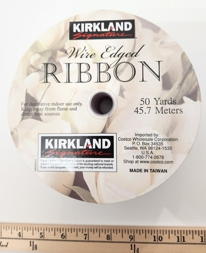 Kirkland Rose 2.5 Inch x 50 Yards Wire Edged Ribbon - Picture 14 of 16