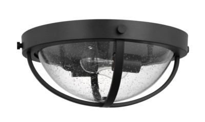 Nuvo Lighting Lincoln 2 Light Large Flush Mount Medium Base 60 Watt Matte Black