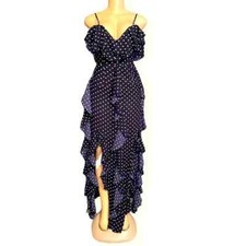 Pretty Little Women's Thing Polka Dot Dress Black, White Size 2
